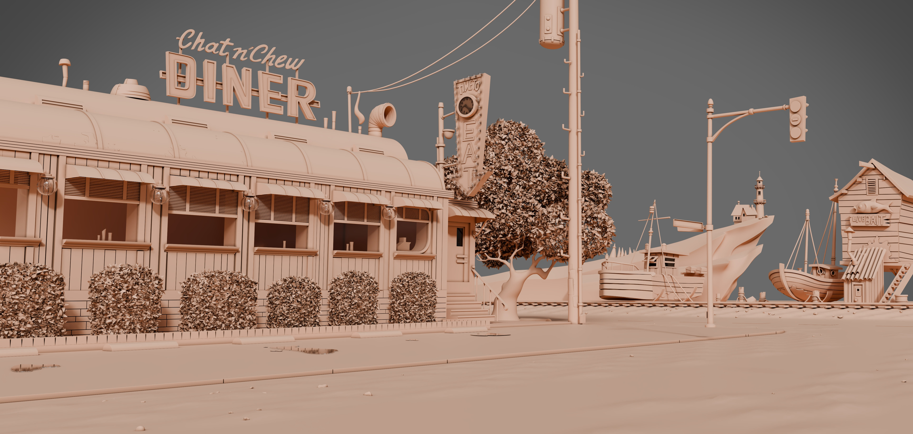 Diner from The Iron Giant — asset 1