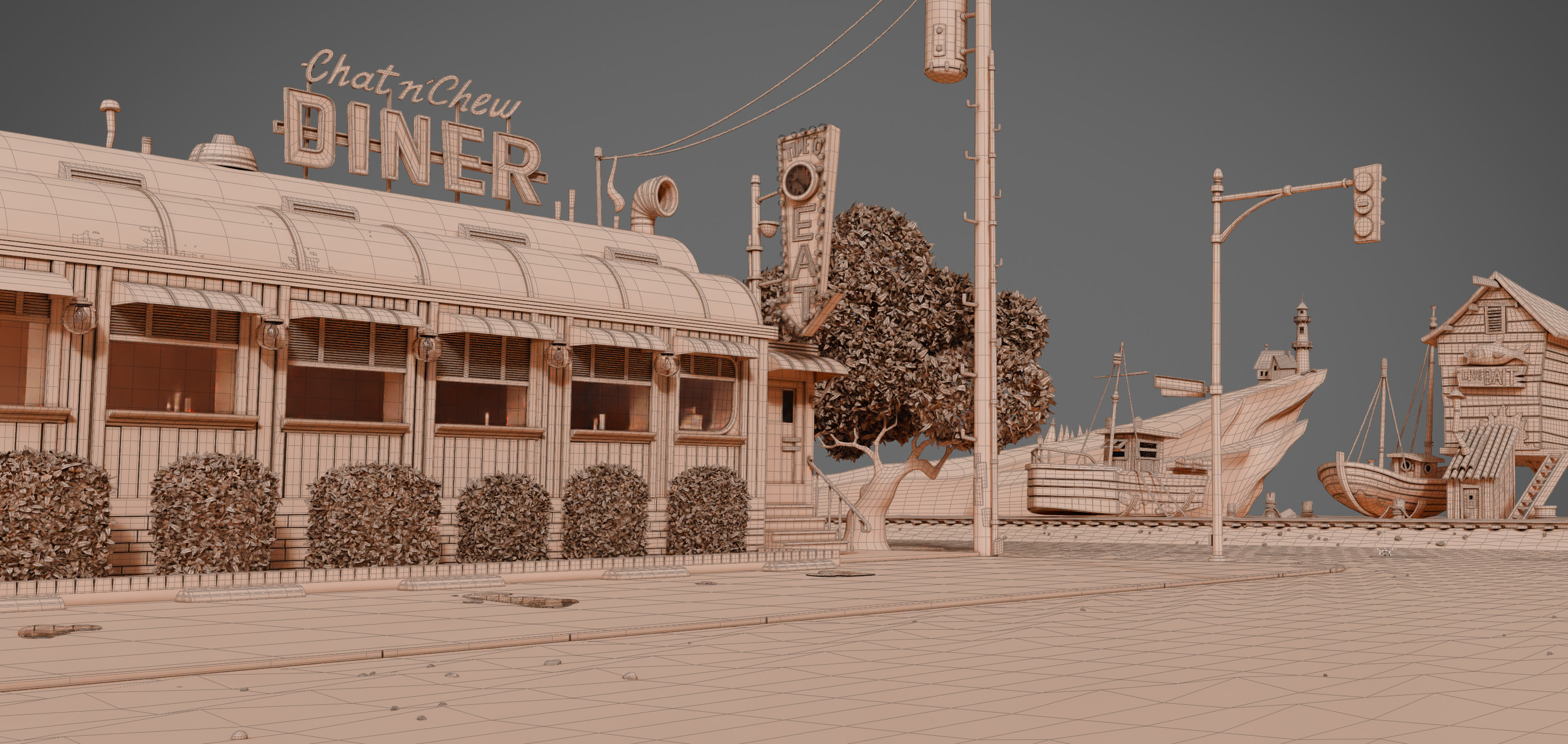 Diner from The Iron Giant — asset 3